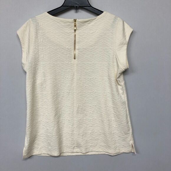 Roz & Ali Women Short Sleeve Blouse Top Shirt Size 1X Back Zip B179 -12 - Picture 12 of 12